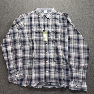 Goodfellow & Co Men's Plaid Long Sleeve Button Shirt Size Xl Tall